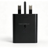Chargeur Super Charge PD Type-C Samsung 60W d'origine, entrée d'alimentation pleine puissance, adapté aux téléphones Samsung de la série haut de gamme