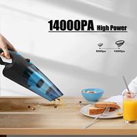 Aspirateur à main à moteur en cuivre à double moteur filaire outil de nettoyage efficace pour voiture et bureau à domicile pour animaux de compagnie cheveux et litière pour chat