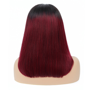 Parrucche <span class=keywords><strong>Bob</strong></span> Colorate All'Ingrosso Yeswigs 1b/99j, Parrucche <span class=keywords><strong>Corte</strong></span> <span class=keywords><strong>Bob</strong></span> in Capelli Umani Brasiliani con Frontale in Pizzo per Donne Nere, Punte Piene e Spesse - Product Image 4