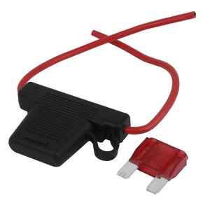 Portafusibles de Cuchilla en Línea 8AWG / 10AWG Tipo Maxi Premium + Fusibles de <span class=keywords><strong>50</strong></span> AMP, Portafusibles de Cuchilla Impermeable para Motocicleta - Product Image 2