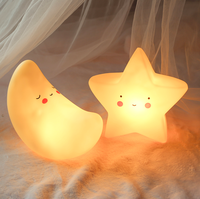 Veilleuse Dessin Animé LED Mignonne, Lampes Décoratives, Ours Lune Dinosaure pour Fille, Jouets Cadeaux pour Enfants, Lumières de Chevet de Chambre