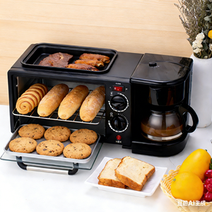 <span class=keywords><strong>เตา</strong></span><span class=keywords><strong>อบ</strong></span>ไฟฟ้าอเนกประสงค์คุณภาพสูงพร้อมกระทะและเครื่องชงกาแฟ <span class=keywords><strong>3in1</strong></span> สำหรับทำอาหารเช้าที่บ้าน มีสินค้าพร้อมส่ง - Product Image 4