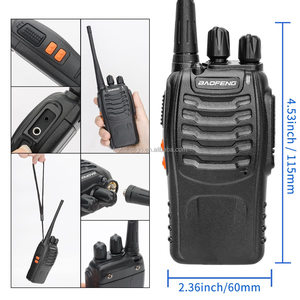 Radio mobile numérique portable UHF 400-470 MHz 2W IP51 VOX noire, radio bidirectionnelle - Product Image 6
