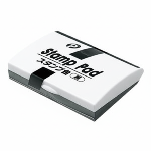 Tampon encreur noir de poche pour impression et estampage - Product Image 1