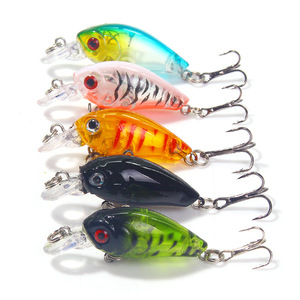 SWORDFISH Vente en gros CB048 4,5 cm 4g Leurres artificiels en plastique ABS rigide flottants Mini crankbait pour la pêche au bar en eau salée, rivière et lac - Product Image 6