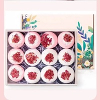 Bombes de bain pour les pieds à la lavande biologique, faites à la main, relaxantes, avec sel de la Mer Morte, pétales de rose, sel d'Epsom, lait et miel, élégantes, 25g