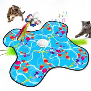 Jouet pour chat de luxe en polyester souple, jeu interactif de cache-cache automatique, résistant aux morsures, puzzle doux - Product Image 1