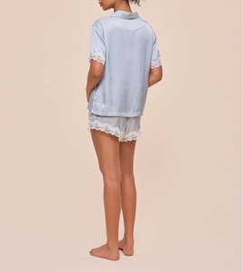 Camicia <span class=keywords><strong>da</strong></span> <span class=keywords><strong>notte</strong></span> <span class=keywords><strong>da</strong></span> <span class=keywords><strong>donna</strong></span> lunga e morbida in seta di raso personalizzata per le stagioni estive e autunnali - Product Image 5