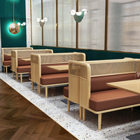 Mobilier de restaurant commercial OEM ODM : Fauteuils, banquettes, tables et chaises modulaires pour la restauration, les cafétérias, les bars et les cafés