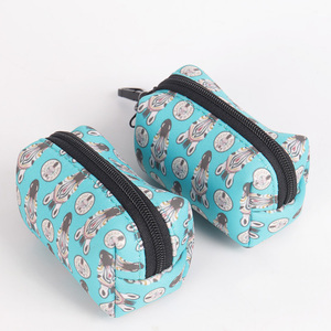 네오프렌 승화 인쇄 강아지 배변 봉투 홀더 캐리어 패브릭 애완견 배변 봉투 디스펜서 야외 산책용 - Product Image 1