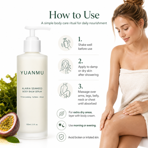 Crema Hidratante Vegana Antienvejecimiento con Algas Marinas y Fruta de la Pasión, Bálsamo Corporal Reafirmante, Suero Reafirmante y Tensor, Loción Corporal - Product Image 6