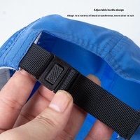 Gorra de ciclismo de 5 paneles, de malla de alta calidad, para deporte y camping, con logo personalizado, visera plana, sin estructura, transpirable, bordado 3D, láser