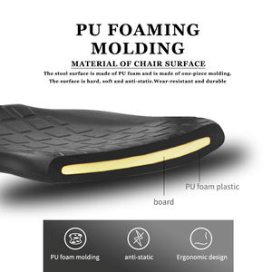 Silla Giratoria Antiestática de Espuma PU ESD para Laboratorio, Respaldo Antipolvo, Función de Elevación y Rotación, para Escuela, Hospital, Taller, KIMZAT - Product Image 3