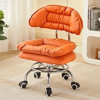 Chaise de salle à manger convertible et réglable en métal, rembourrée en éponge, de style moderne et contemporain, pour la maison, le bureau, l'hôtel, le bar et le salon