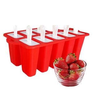 Vente en gros : Moule en silicone alimentaire à 10 cavités, réutilisable, écologique, sans BPA, compatible lave-vaisselle, forme personnalisable pour crème glacée - Product Image 1