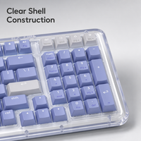 Clavier mécanique à commutation à chaud K98M avec interrupteurs Marble, Bluetooth sans fil, rétroéclairé, USB Type-C, pour configuration de bureau