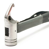 Marteau multifonctionnel pour piquets de tente, marteau de camping pour bâche, extracteur de piquets à tête en acier, outil de retrait de clous pour revêtement de sol extérieur
