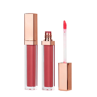 Long Gold Tube Lipgloss Make Your Own Logo 80 Shades Vegan Matte Liquid Lipstick Long Lasting Lip Gloss Cosmetics