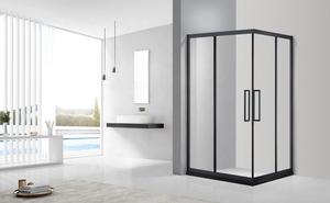 Cadre <span class=keywords><strong>de</strong></span> porte <span class=keywords><strong>de</strong></span> <span class=keywords><strong>douche</strong></span> en verre pièces <span class=keywords><strong>de</strong></span> cadre écran <span class=keywords><strong>de</strong></span> <span class=keywords><strong>douche</strong></span> en aluminium matériel encadré noir - Product Image 5