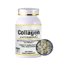 Ausreson OEM Super Marine Collagène et Vitamine C Comprimés Suppléments Éclaircissants pour la Peau Pilules de Vitamine C et Collagène pour la Peau