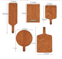 Plateau de service miniature en bois, ustensiles de cuisine, simulation de mini-aliments, jouet de cuisine, ustensiles de cuisine miniatures, ornements de scène miniature, stock rapide