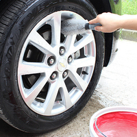 Brosses de lavage de voiture en fibre souple spéciale détaillant l'outil de nettoyage des tapis et des pneus pour un nettoyage efficace de l'intérieur de la voiture