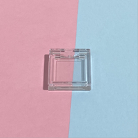 Nouveau Offre Spéciale unique Couleur ronde ombre à paupières cas vide carré transparent blush échantillon couleur poudre de test boîte