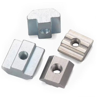 Zinc nickelé M4 M5 M6 M8 T bloc écrous carrés T-Track attache coulissante pour norme européenne 20 30 40 45 profilé en aluminium
