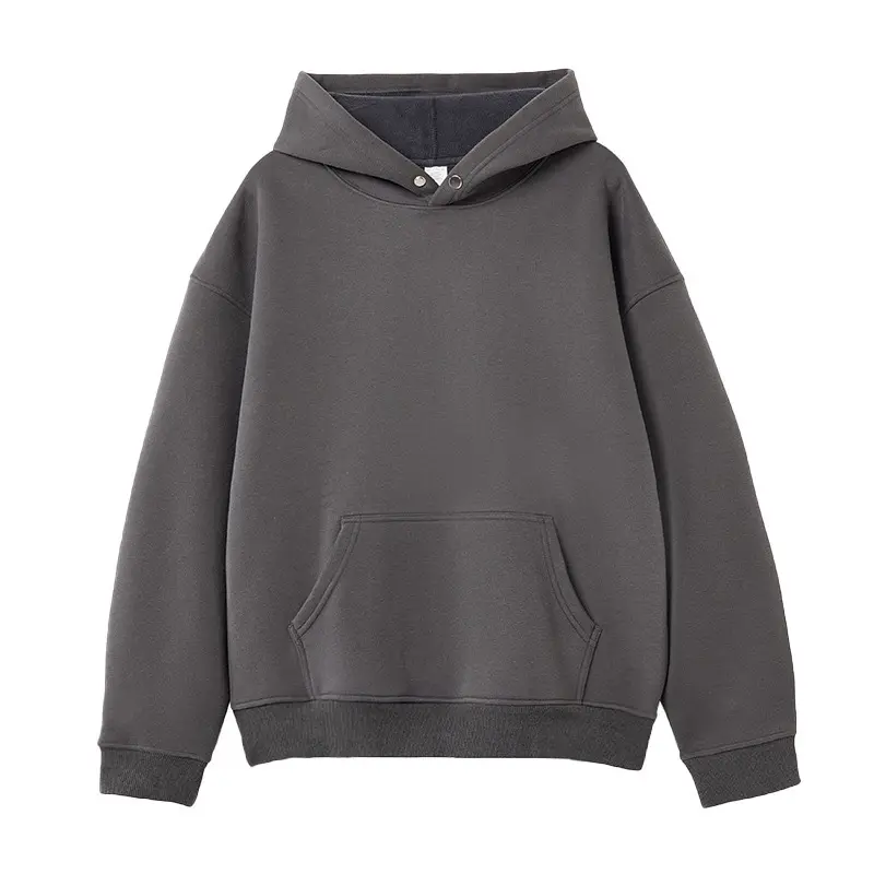 Pull à capuche surdimensionné en coton avec boutons pour homme, 100%