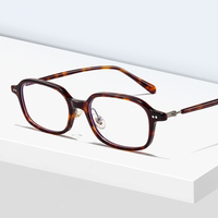 Monture optique rétro unisexe, lunettes anti-lumière bleue pour la myopie, montures de lunettes en acétate de qualité supérieure avec charnières métalliques