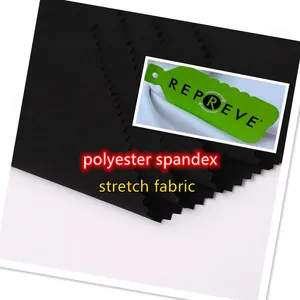 Woven 75D four 4 way stretch recycled polyester spandex fabric for sportswear and pants