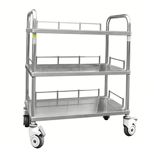 Chariot médical en acier inoxydable 304 pour <span class=keywords><strong>clinique</strong></span>, chirurgie et soins infirmiers - Mobilier hospitalier MT MEDICAL - Product Image 1
