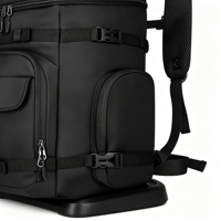 Sac à bottes de ski gonflable imperméable 65L, sac à dos de snowboard robuste pour casque, lunettes, voyages aériens, sports d'hiver, sac en polyester