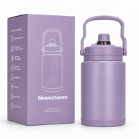 Seau à glace en acier inoxydable 2,8 L 4 L avec logo personnalisé, glacière isotherme à double paroi sous vide pour événements, vente en gros