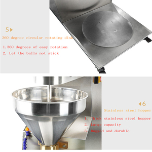 Machine à haut rendement de <span class=keywords><strong>table</strong></span> pour faire des boulettes de viande Machine à rouler les boulettes de viande commerciale Petit fabricant de boulettes de viande électrique - Product Image 2