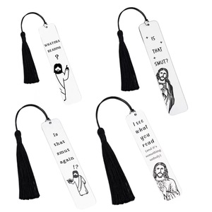 Segnalibro Multifunzionale in Acciaio Inossidabile Classico e di Tendenza, Regalo Divertente per Amanti della Lettura, con Logo Inciso al Laser - Product Image 1