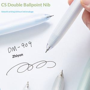 Stylo neutre à encre liquide, à séchage rapide, à double pointe, noir épais, 0,5 mm, pour examen scolaire et étudiant - Product Image 3