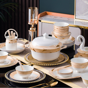 Ingéniosité dans la fabrication de Luxuryphnom Penh vaisselle de restaurant blanche en porcelaine de haute qualité Vaisselle nordique - Product Image 3