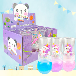 Venta caliente 12PCS Botella de bola desmontable de doble capa Brillo Elástico Little Horse Galaxy Crystal <span class=keywords><strong>Slime</strong></span> Kit - Product Image 2