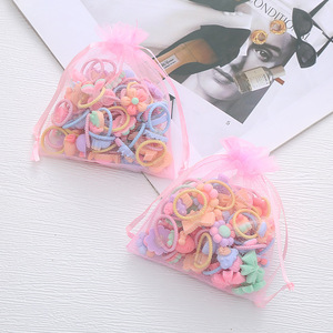 Coleteros Elásticos de Cristal para Niñas, Estilo Coreano, Primavera 2022, Alta Elasticidad, Diseño de Frutas, Lazos para el Cabello, Regalo en Caja - Product Image 2