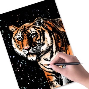 YUELU Serie di <span class=keywords><strong>Animali</strong></span> Colorati <span class=keywords><strong>da</strong></span> Dipingere <span class=keywords><strong>per</strong></span> Bambini, Arte a Graffio Fatta a Mano <span class=keywords><strong>per</strong></span> <span class=keywords><strong>Adulti</strong></span>, Regalo di Compleanno - Product Image 6