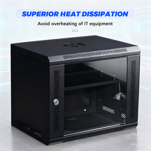 Tủ <span class=keywords><strong>rack</strong></span> mạng treo tường chất lượng cao 4U 6U 9U đến 24U, giá đỡ máy chủ điện tử, có sẵn cho trung tâm dữ liệu, 19 inch - Product Image 2