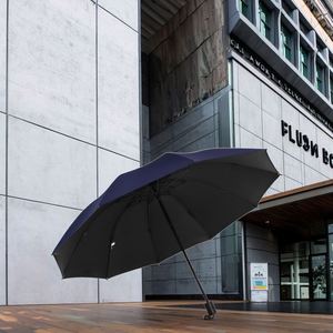 Parapluie de soleil et de pluie double en vinyle, extra large, pliable, à commande manuelle, pour hommes, protection contre la pluie pour 2-3 personnes, idéal pour les affaires - Product Image 1