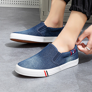 Zapatillas de Lona Sin Cordones para Hombre, Primavera, Transpirables, Estilo Pekinés Antiguo, con Punta Redonda, Informales, para Correr, Verano - Product Image 6
