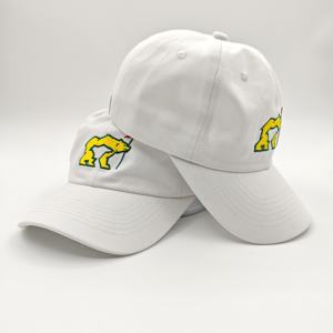 Casquette de baseball brodée personnalisée - Casquette de sport unisexe à 6 panneaux avec motifs Argyle et fruits en tissu popeline, ajustement réglable - Product Image 3