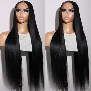 Wholesale Wigs 100 Human Hair Vendors Brazilian Hair 13x4 Straight Frontal Wig Full Lace Front Virgin 40 Inches Straight Wig