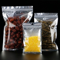 Sachet Doypack en Aluminium Recyclable, Composite PET+CPP+OPP, Coloré, Scellé sur 3 Côtés, avec Fermeture Éclair, pour Emballage Alimentaire et de Snacks