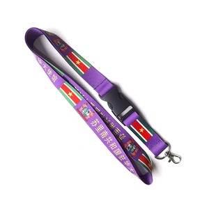 Bán Buôn Dây Buộc Tùy Chỉnh Polyester Truyền Nhiệt Với Móc Kim Loại Khóa Nhựa Cho Sự Kiện - Product Image 1