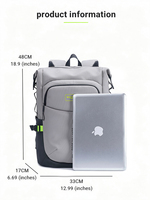 Sac à dos ergonomique en maille respirante 3D de 15,6 pouces, bretelles rembourrées, léger (0,92 kg), pour le bureau, l'école, le travail, les trajets quotidiens