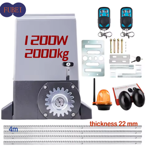 Moteur de <span class=keywords><strong>portail</strong></span> <span class=keywords><strong>coulissant</strong></span> magnétique FUBEI 2000KG 1200W avec télécommandes et accessoires de montage pour villa de luxe - Product Image 1